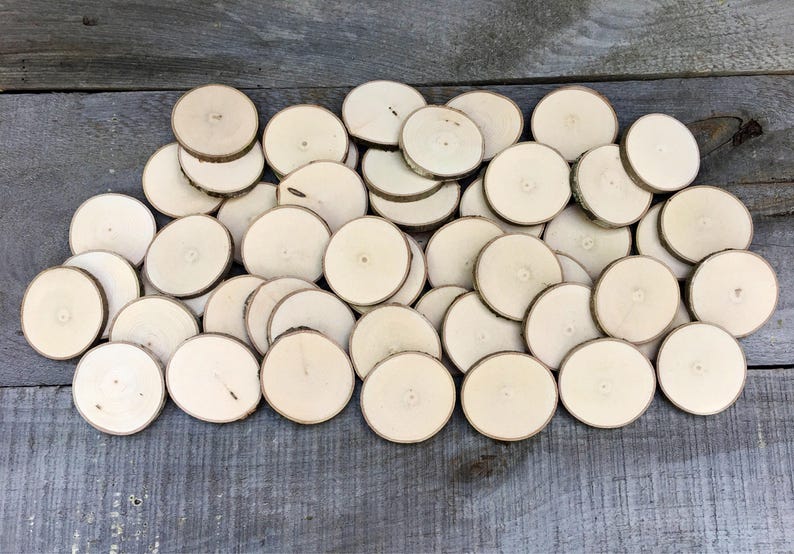 50 Maple wood slices 2 2 3/8 image 3