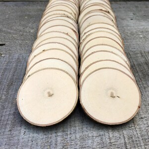 50 Maple wood slices 2 2 3/8 image 2