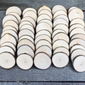 50 Maple wood slices 1.5 1.75 image 1