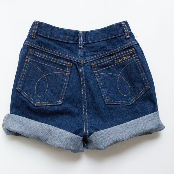 Vintage 25in Calvin Klein High Waisted Denim Shorts