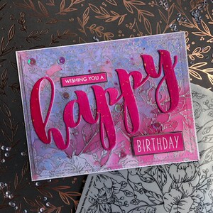 Handmade Card - Floral Birthday Card