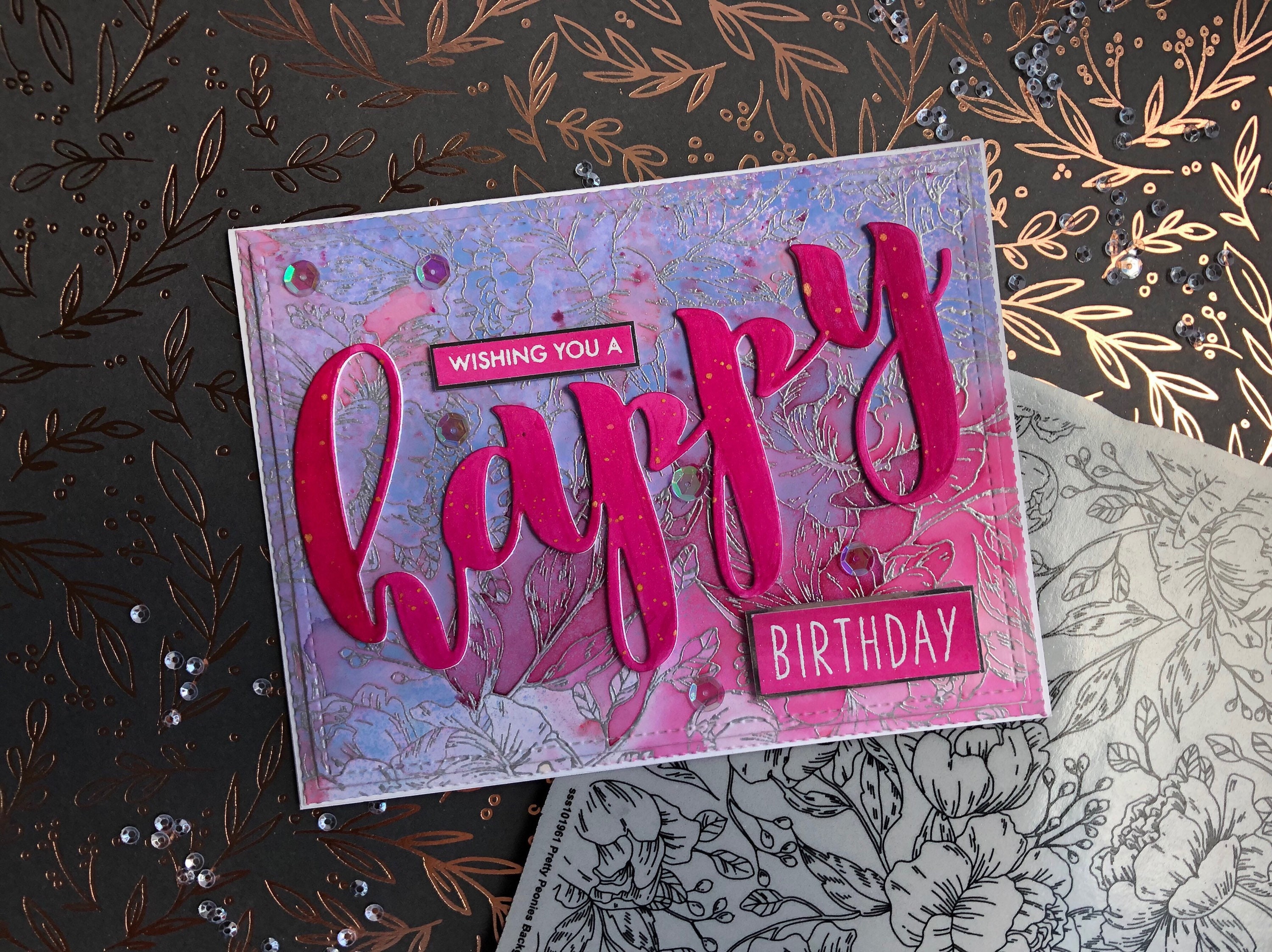 Handmade Card Floral Birthday Card Etsy UK