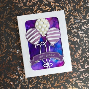 Handmade Card - Balloon Birthday Card