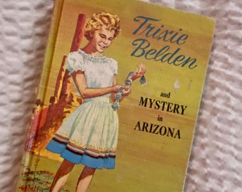 Vintage Trixie Belden und Mystery in Arizona #6, 1965, Whitman Hardcover, Young Teen Mystery Series, Dekoratives Buch