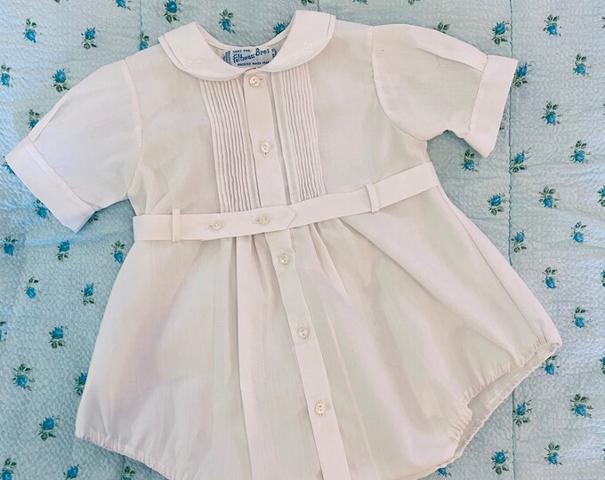 Vintage Feltman Brothers Baby Boy White Bubble Special Etsy