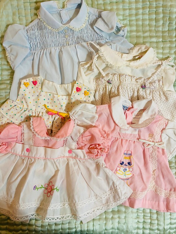 Mystery Bundle Newborn-6mo Baby Dresses Plus Swea… - image 1