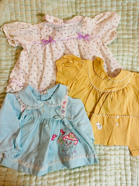 Mystery Bundle Newborn-6mo Baby Dresses Plus Swea… - image 3