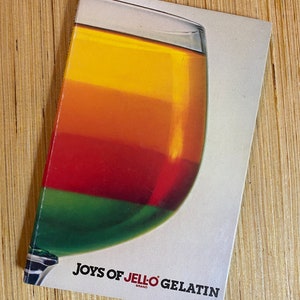 Vintage &quot;The Joys of Jello Gelatin&quot; Cookbook, 1981 First Edition, Spiral Bound, General Foods, Retro Kitchen Decor, Very Good Condition