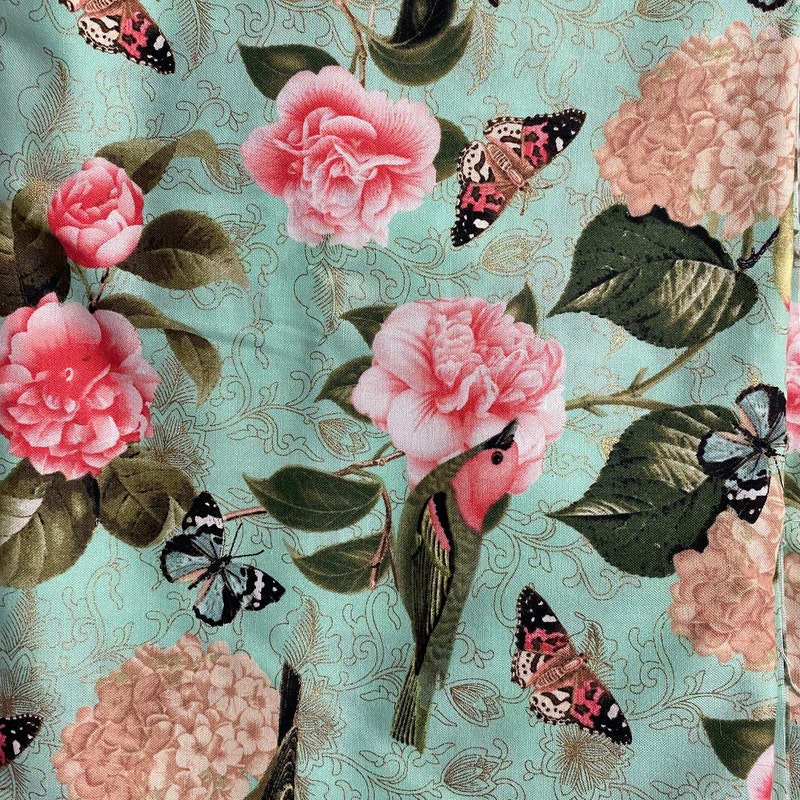 Mint Cotton Metallic Fabric main image 1