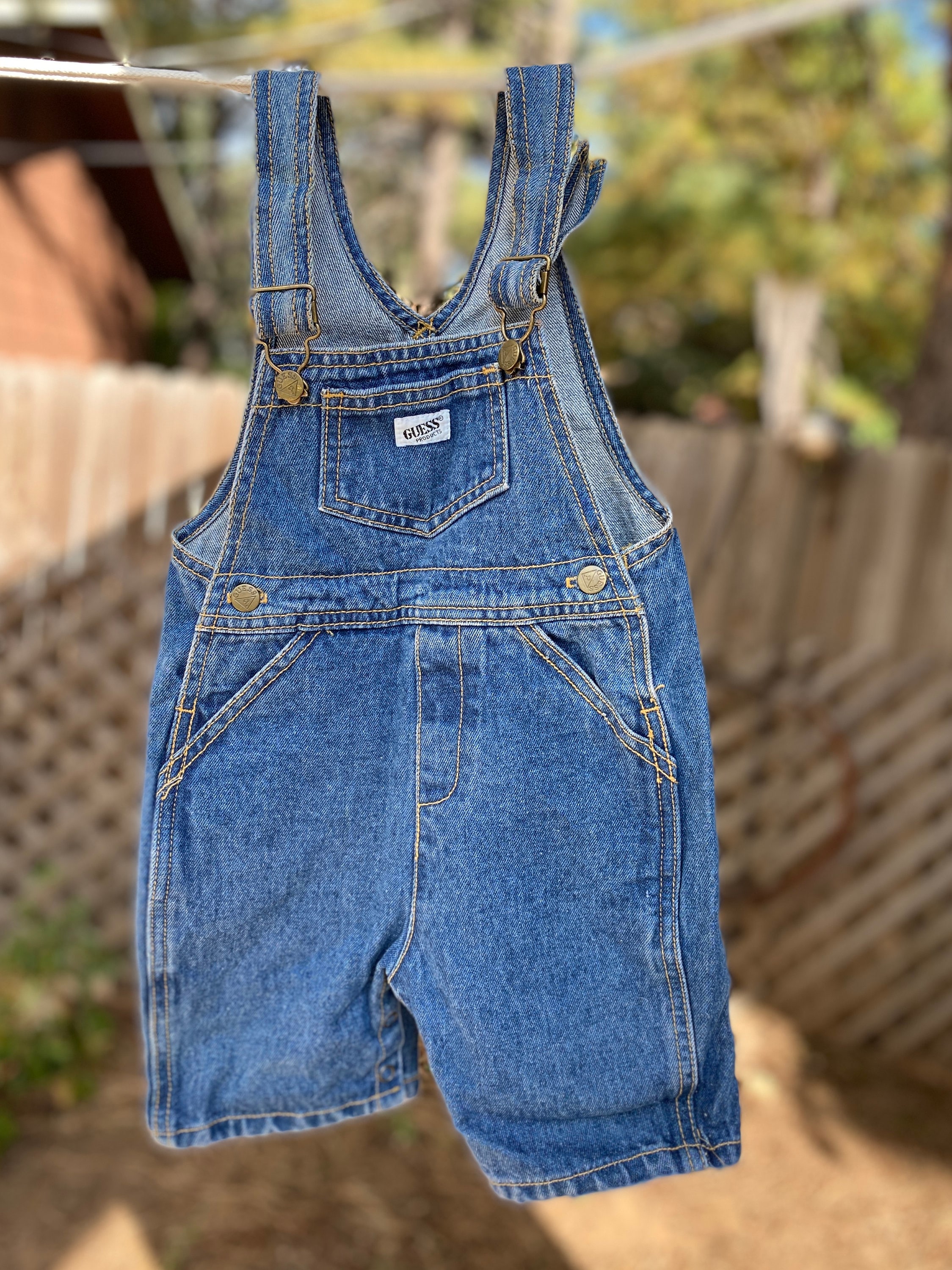 Vintage baby guess hot sale overalls