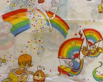 Vintage Rainbow Sheet | Etsy