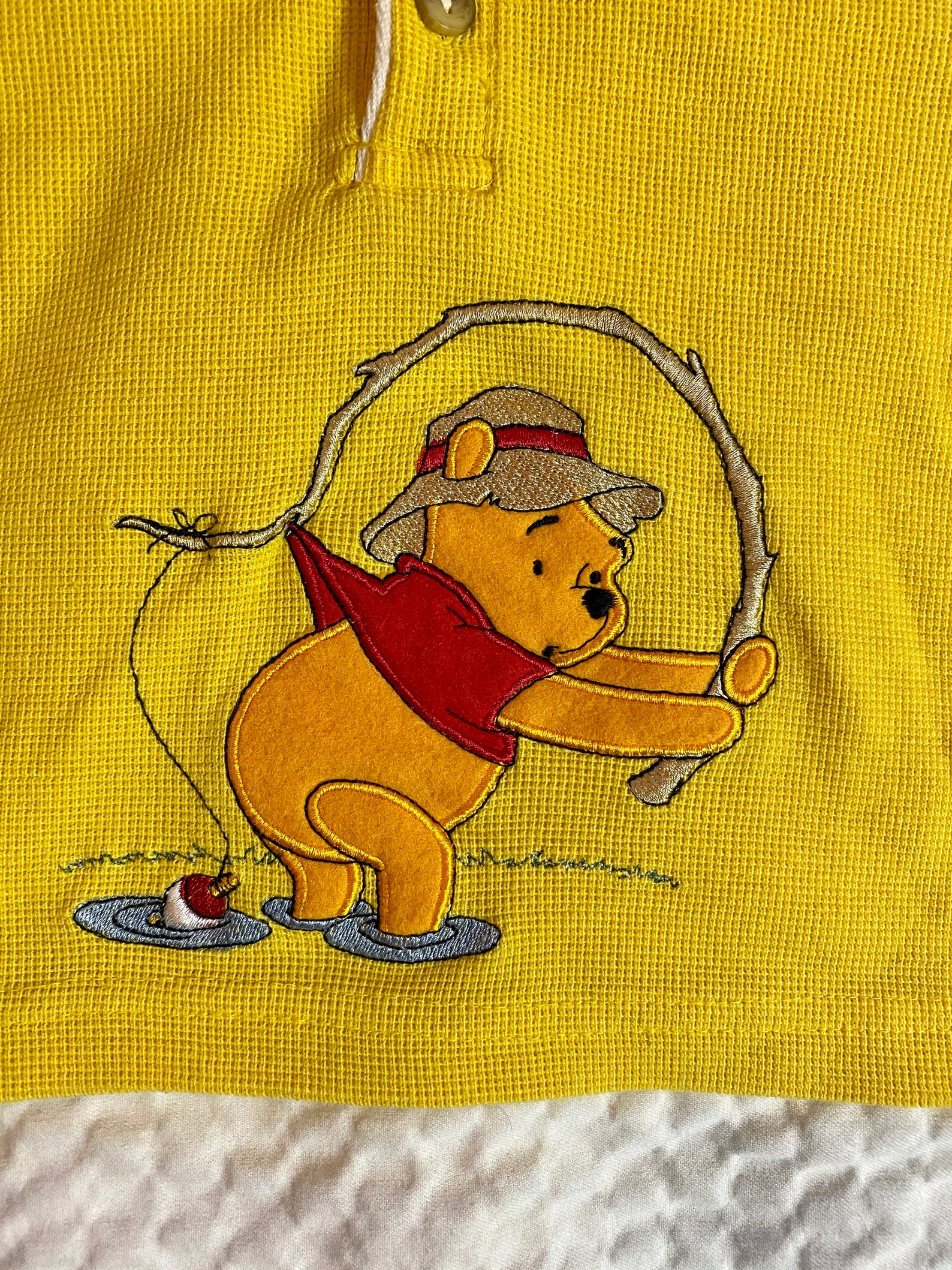 Vitnage Mustard Yellow Pooh polo shirt Size 12mo Winnie the | Etsy