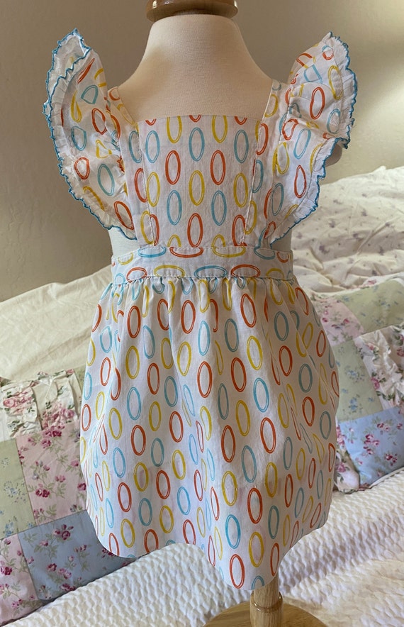 Vintage 1950s Pinafore Style Sundress, Size 18mo,… - image 2