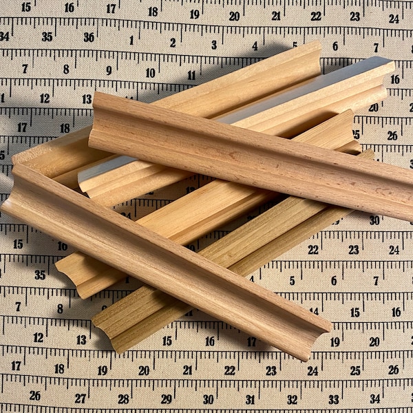 Scrabble Wooden Tile Racks, Round Front Edge Tile Holders, Set of 4, Custom Orders Available