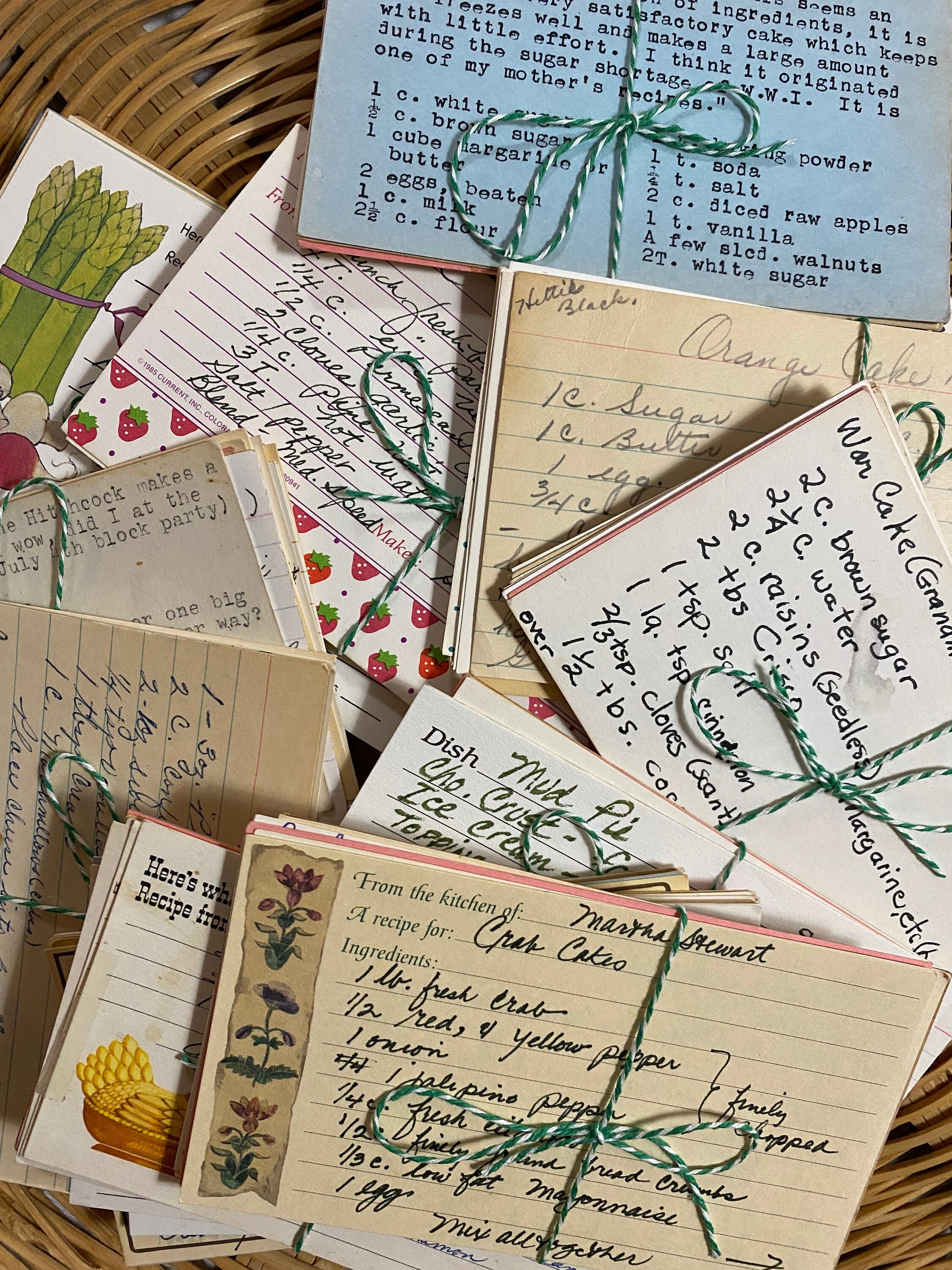 Written Recipe Book Etsy