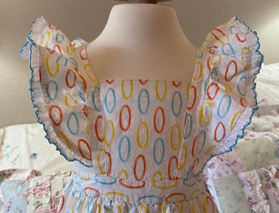 Vintage 1950s Pinafore Style Sundress, Size 18mo,… - image 1