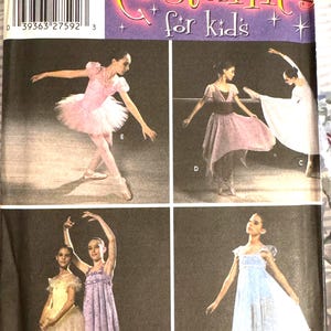 Vintage Simplicity 5136, Ballet Tutu-Dress-Top-Skirt, Girl's Sizes 7-16, New-Factory Folded, Released in 2004, Now OOP,  FREE Shipping