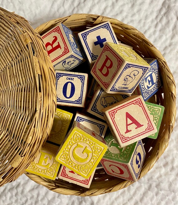Antique Look Wooden Blocks 1.75in square Sold Individually Etsy