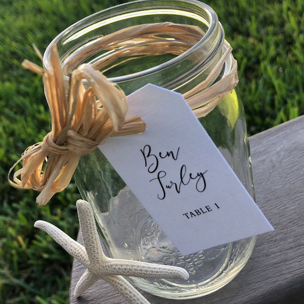 Seating Chart Wedding Luggage Tags Etsy