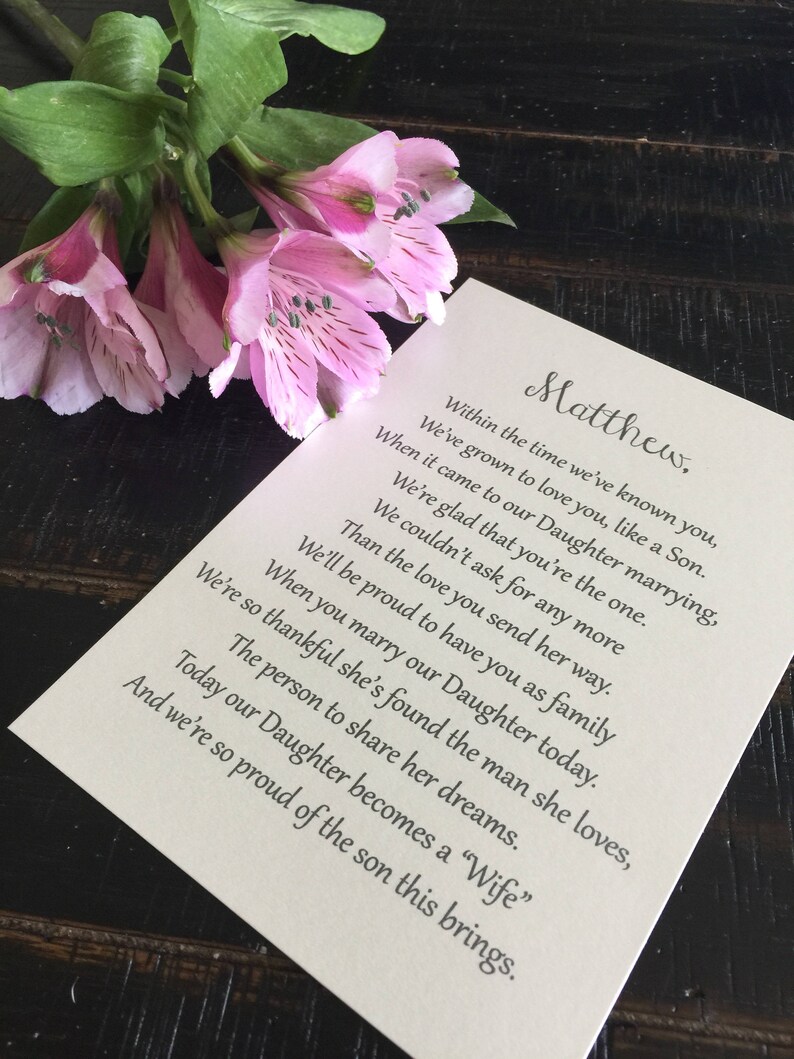 Groom Letter To Husband On Wedding Day