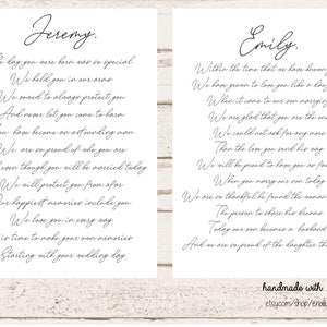 Letters to the Bride and Groom / On Your Wedding Day / Son and Daughter in law / Wedding / Wedding Gift