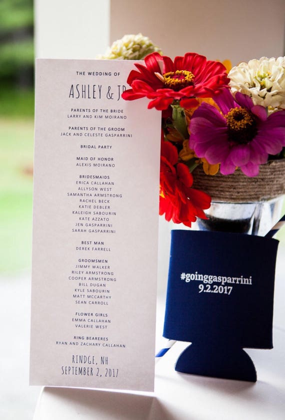 Wedding Programs Wedding Stationary Printable Programs Etsy