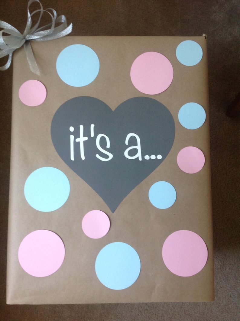 Balloon Box Gender Reveal Sign it/'s a..