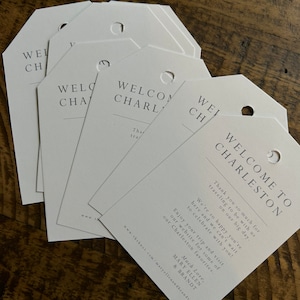 Wedding Welcome Tags / Wedding Hotel Bags / Set of 8 / Destination Wedding Tags / Welcome Tags