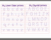 DIGITAL FILE - svg file letter tracing board for use with clear acrylic. Cut in laser engraver or glowforge