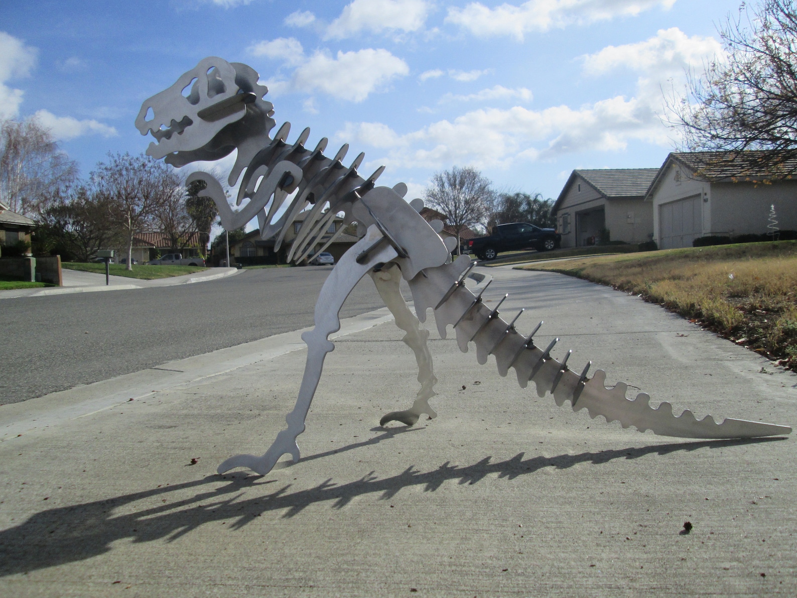 TRex Dinosaur 3D Puzzle Metal Art Sculpture Plasma Cut Gift Etsy