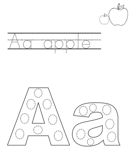 alphabets tracing coloring book for kids learning school a z etsy