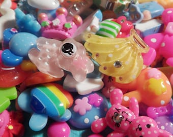 200+ Pc Premium Deco Kawaii Craft Cabochon Lot - Random Grab Bag Assortment of Flatbacks