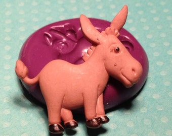 Donkey 31mm x 35mm Flexible Silicone Mold - Chocolate, Cabochons, Sweets,  Resin, Clay Scrapbooking - Food Grade Molds