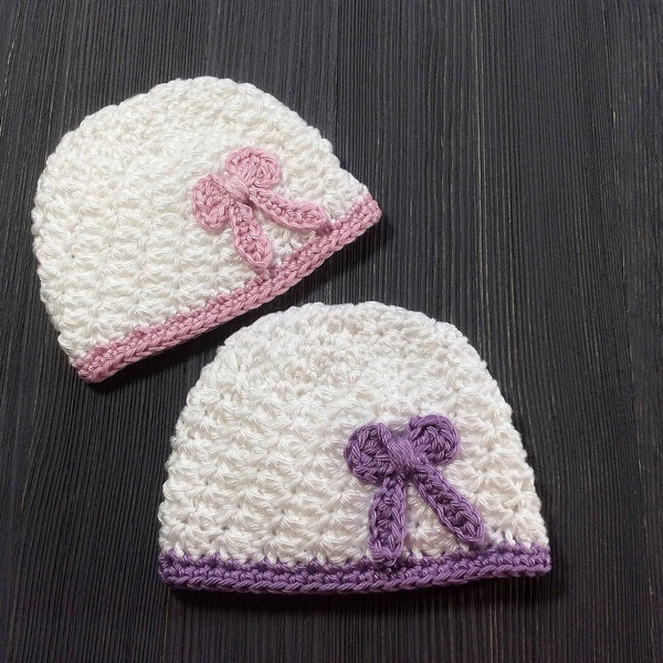 Preemie Hat Baby Girl - Preemie Girl Clothes - Twin Girl Outfits - Gift For Twins - Preemie NICU - Reborn Twins - Preemie Gifts - Premie