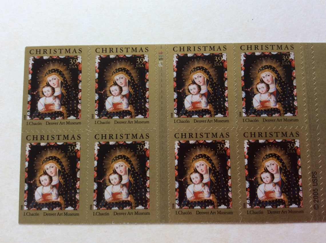 Postage Booklet Madonna And Child Postal Stamps 39 cents | Etsy