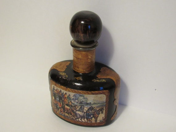 Vintage Rico Glass Decanter Decorative Liquor Bottle Decanter Etsy