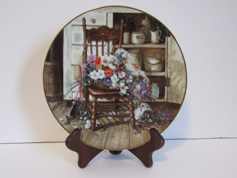 Vintage 1990 Country Cuttings Collectors Plate Glenna Kurz Etsy