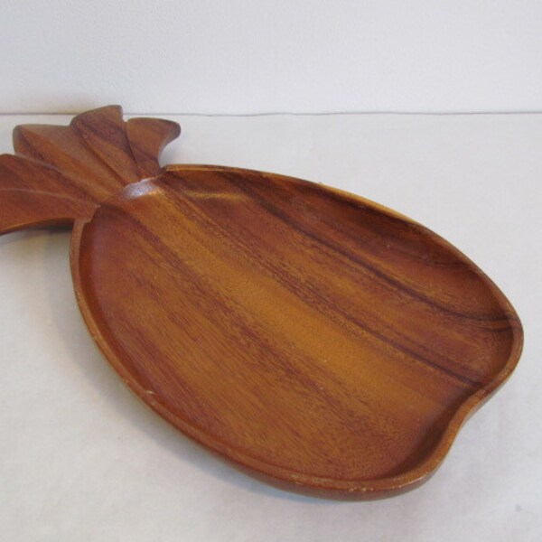 Large Pineapple Wooden Serving Platters Coffee Table Tropical  Island Beach House Decor Fruit Bowls Monkeypod Monkey Pod
