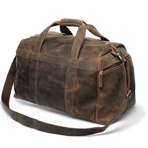 Handmade Buffalo Leather Gym Bag / Sports Bag / Duffel / Etsy