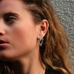 Insignia Back Drop Earrings