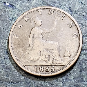 Cool 1865 Great Britain FARTHING Coin ***FREE SHIPPING*** #22aa