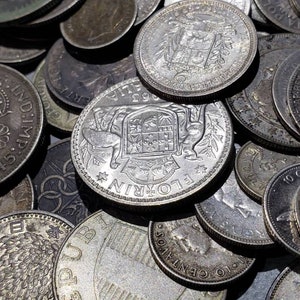 3 Random SILVER Foreign Coins ***FREE SHIPPING***