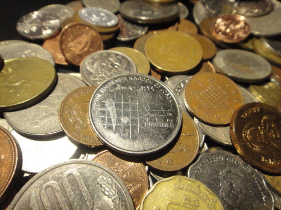 2 Lbs. 2 Pounds of Bulk Foreign Coins great for Collecting Etsy