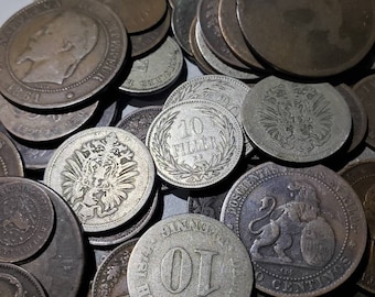 5 Different Random Coins from the 1800's FREE SHIPPING