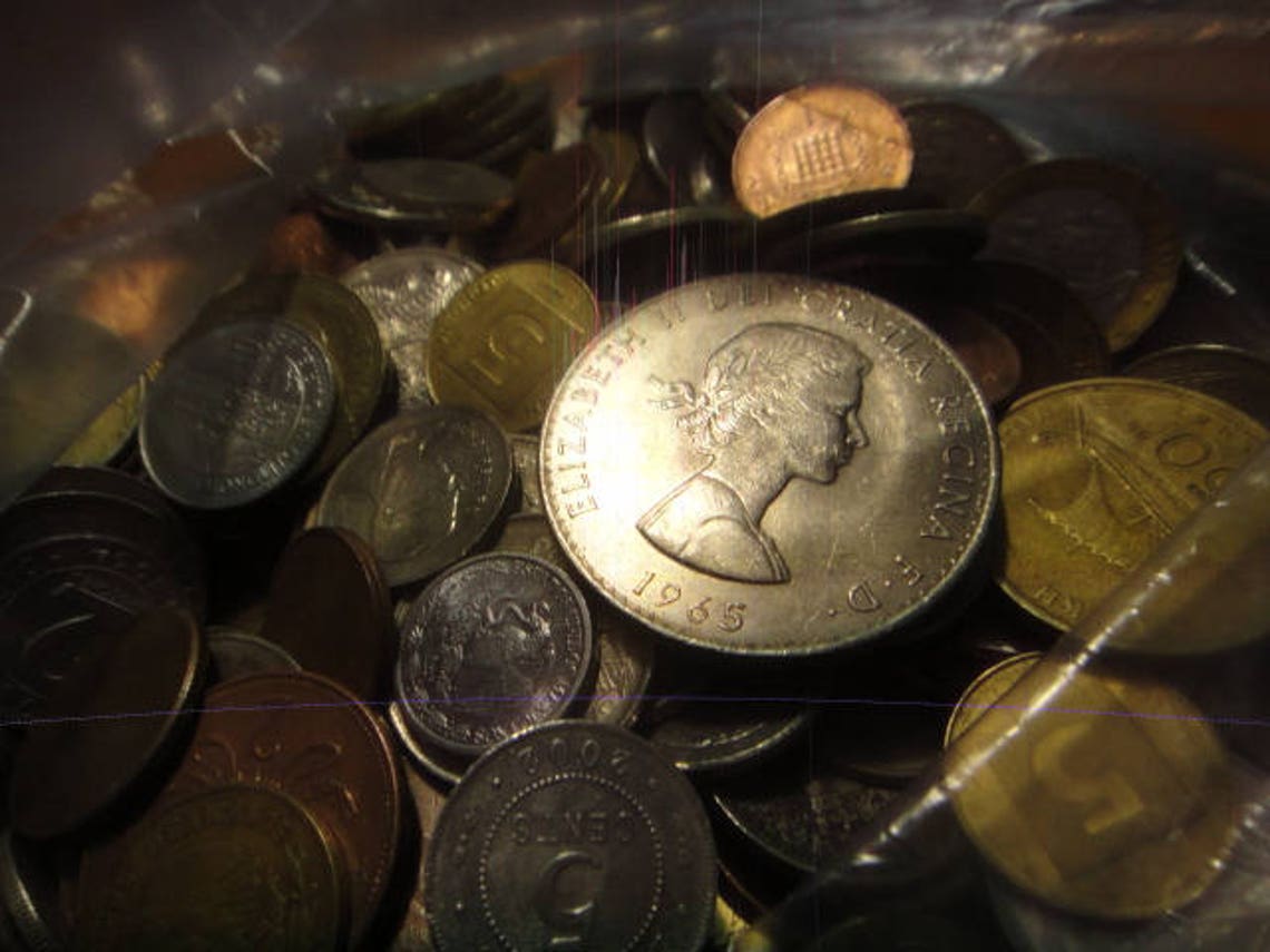 2 Lbs. 2 Pounds of Bulk Foreign Coins great for Collecting Etsy