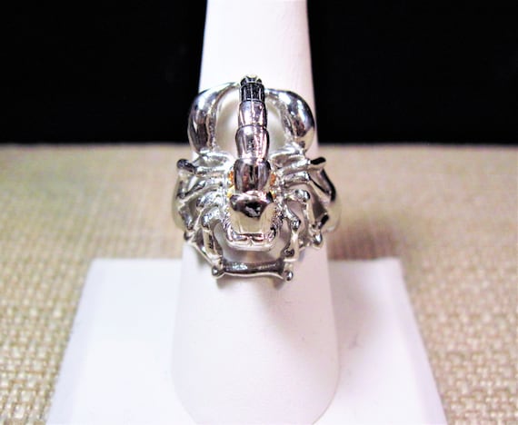 Lizard Southwestern Spinner Ring Sterling Silver 925 Estate Jewelry Find Sz  9