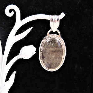 Sterling Rutilated Quartz Pendant, Beautiful Fancy 925 Sterling Silver Rutilated Quartz Pendant, Chakra  Promoting Spiritual Growth