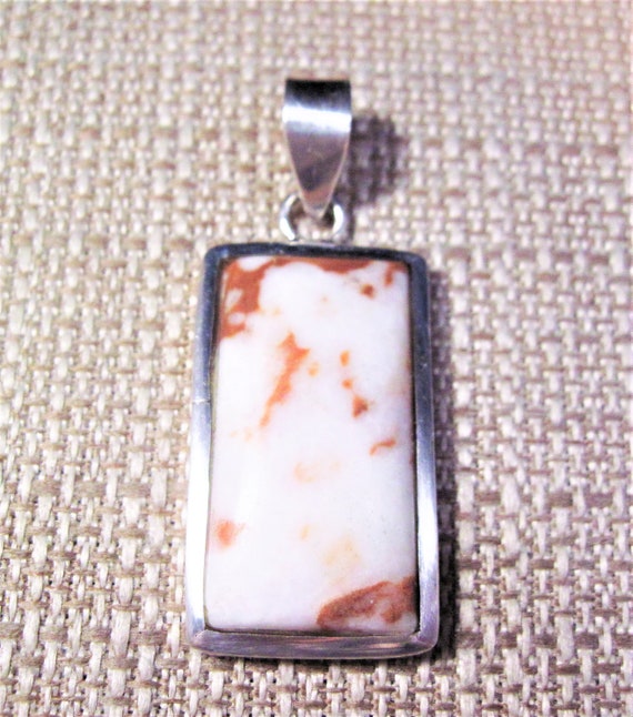 Sterling Silver Quartz Pendant, Gorgeous Fancy 92… - image 3