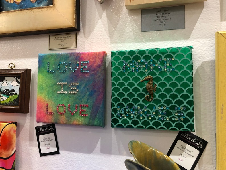 CUSTOM Word Art. Bedazzled Canvas. Customized Word Art. Personalized