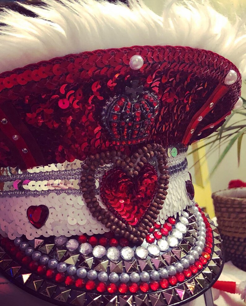 CUSTOM Marching Band Hat. Captain Hat. Festival Hat. Burning Man Hat